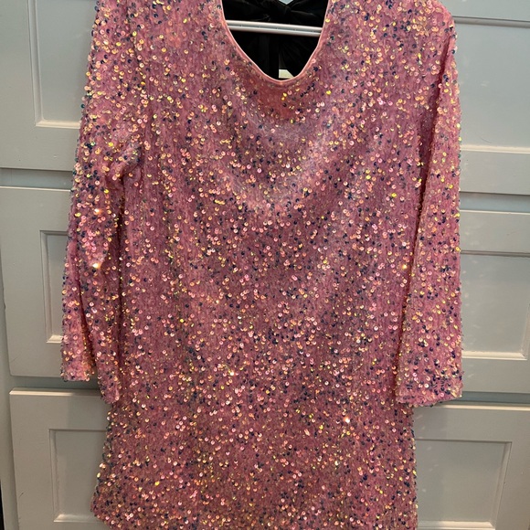 Why Dress Dresses & Skirts - Pink Sequin Dress